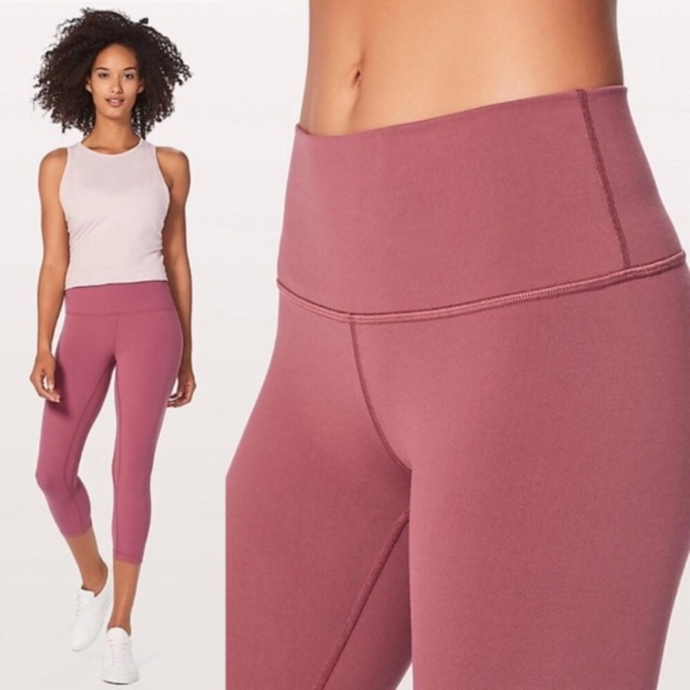 New lululemon align crop 21" tight so merlot 6 pin - Picture 2 of 10